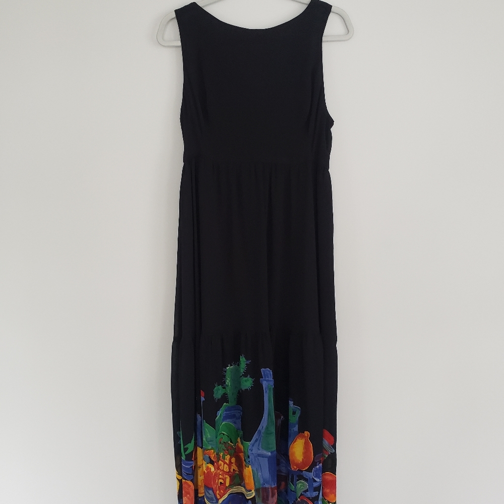 Black Maxi Dress Southwestern Style